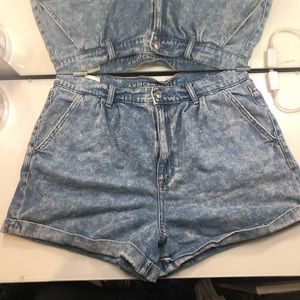 Vintage Styled Jean Shorts